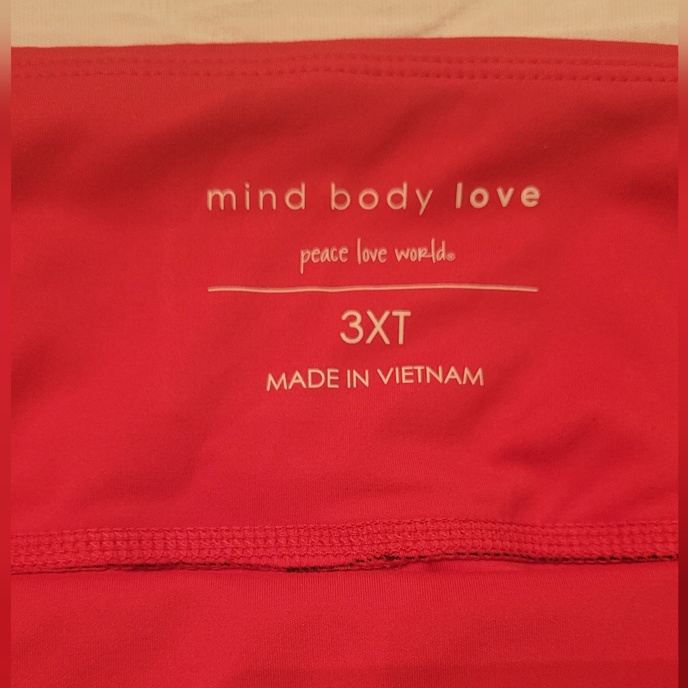 NWOT Mind Body Love color block Leggings - Picture 5 of 6